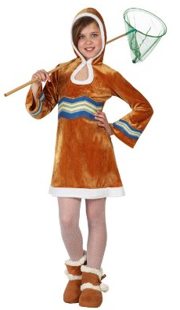 Eskimo girl costume size 5-6 year T-2