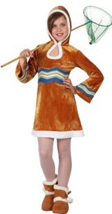 Eskimo meisje kostuum maat 7-9 jaar T-3