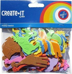 Foam Dieren 64 stuks
