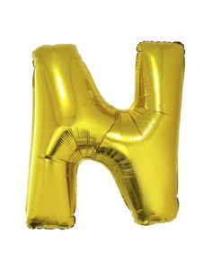 Foil balloon 40 inc letter n gold