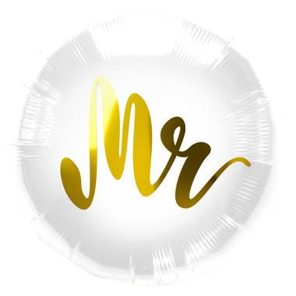 Foil balloon 'Mr' Wedding - 45 cm