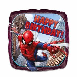 Foil balloon Spiderman 'HBD' (45cm)