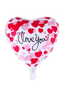 Folieballon 18 inch hart i love you