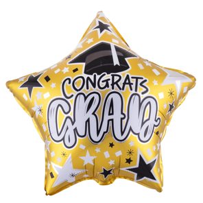 Folieballon 18inch Congrats grad ster