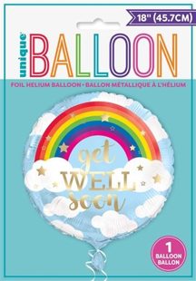 Folieballon Rainbow “Get Well Soon“ 45cm