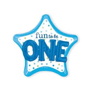 Folieballon fun to be 1 boy 3D (91cm)