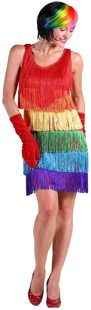 Fringed dress Ruby Rainbow