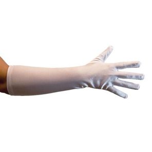 Gants satin luxe blanc (40cm)