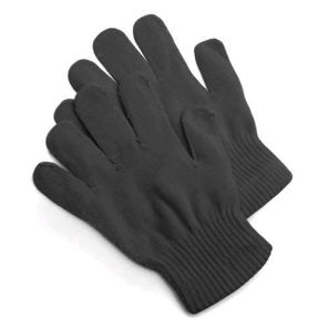 Gebreide handschoenen zwart