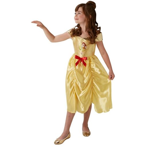 Gele disney prinsessen jurk meisjes