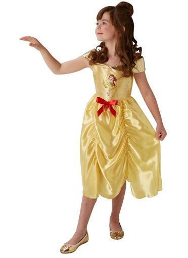 Gele disney prinsessen jurk meisjes