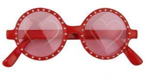 Glas. plast.Heart print 25/@12