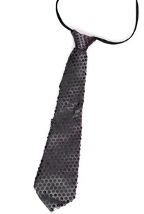 Glitter tie black