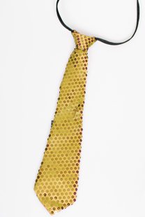 Glitter tie gold