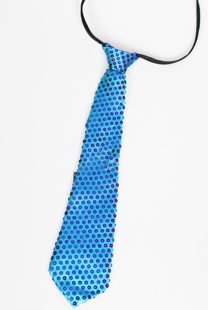 Glitter tie turquoise