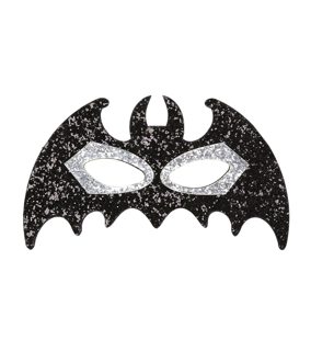 Glitter vleermuis oogmasker