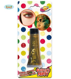 Golden glitter gel tube