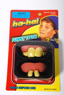 Grappige plastic tanden