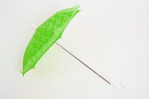 Green lace umbrella