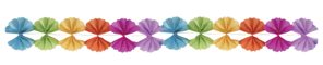 Guirlande de papier 4,5 x 15,5 x 360 cm - Multicolore