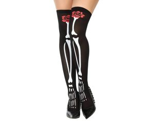 Halloween knee panty's skeleton