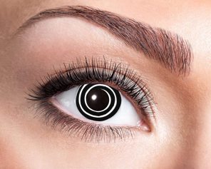 Halloween lentilles de clown fou spirale