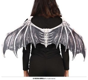Halloween skeleton bat wings