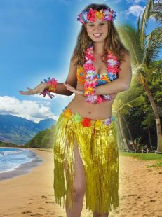 Hawaii skirt yellow