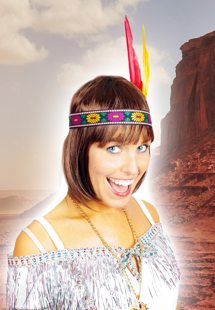 Headband indian with two feathers