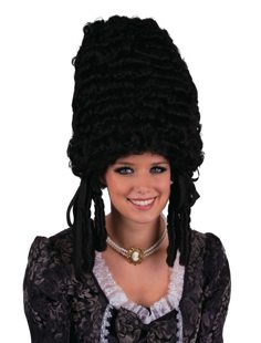 High Luxury Pompadour Wig black