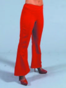 Hippie broek deluxe rood