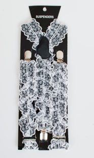 Lace suspenders