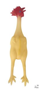 Latex kip met geluid