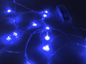Led lichtjes blauw 20 lichtjes 2m