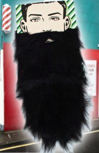 Long black beard