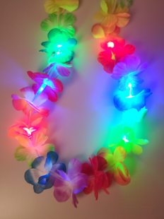 Luminous flower wreath