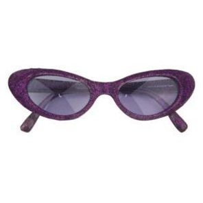 Lunettes Disco paillettes violet