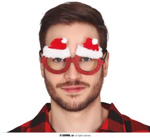 Lunettes de Noël avec chapeaux