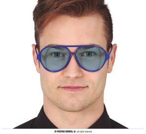 Lunettes pilote bleues