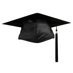 Luxe professor / afstudeer / student hoedje luxe