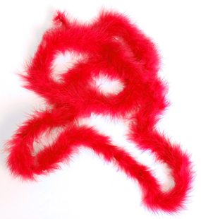 Marabou dunne boa rood