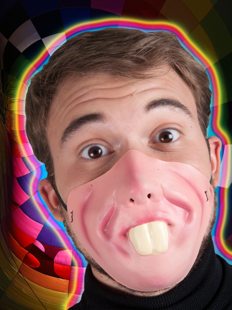Masque grandes dents de devant