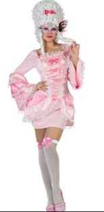 Medieval dress sexy pink