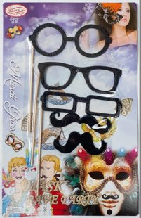 Moustaches sur bâton / lunettes sur un bâton