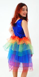 Multicolor cancan tutu petticoat