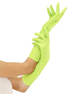 Neon Green Long Gloves