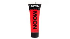 Neon UV face & body paint intense red 12ml