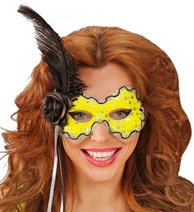 Neon geel oogmasker Brazil