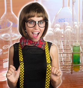 Nerd set with glasses,suspenders and big bowtie