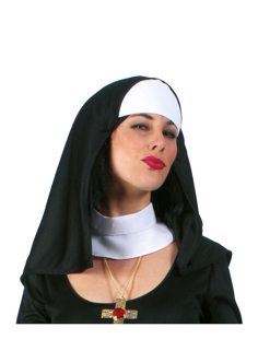 Nun's cap with neck collar